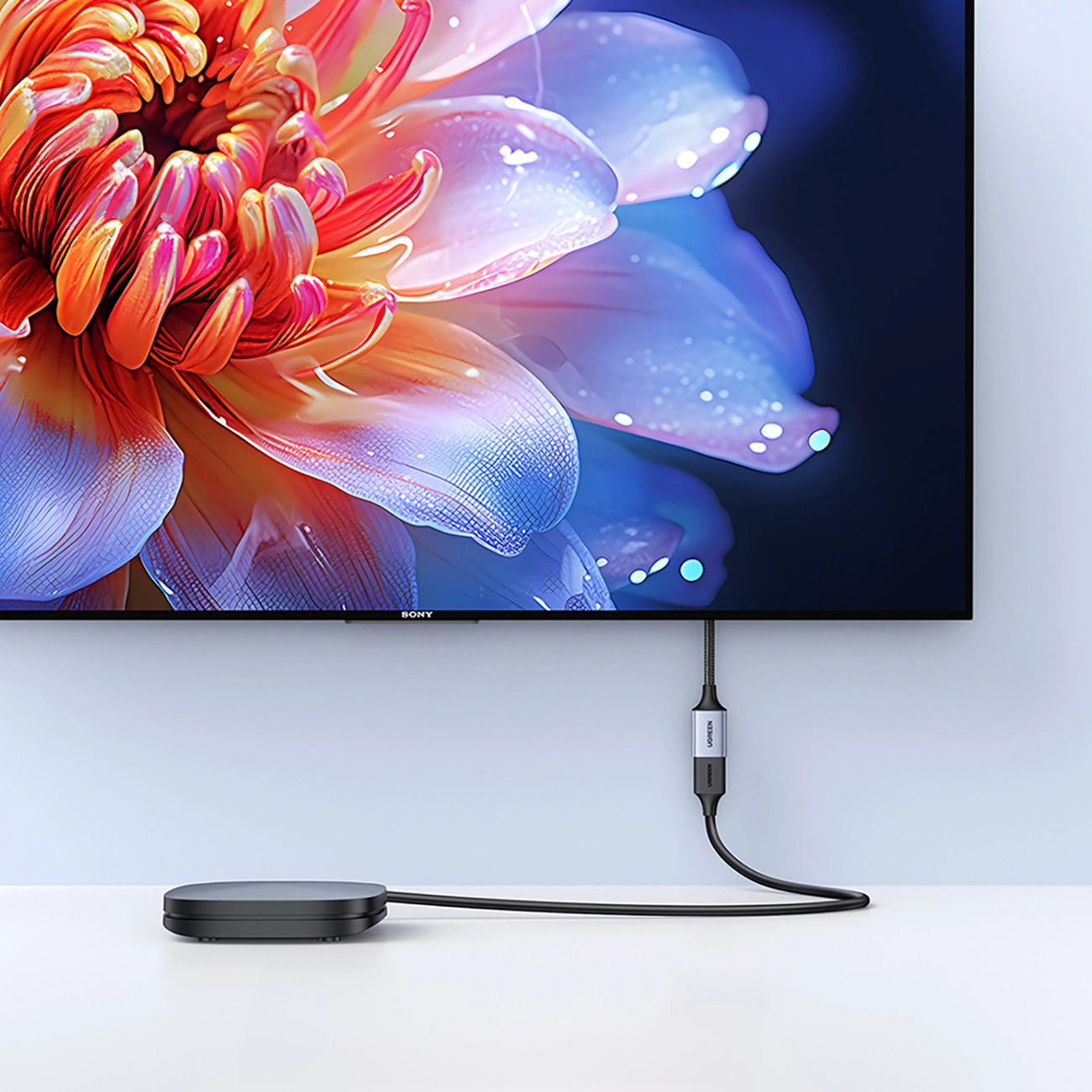 Адаптер за видео UGREEN HD165, HDMI - HDMI, 8K, Сив