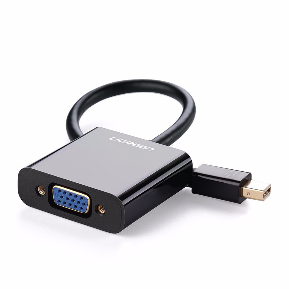 Адаптор за видео UGREEN, MiniDisplayPort - VGA, 1080P, Черен