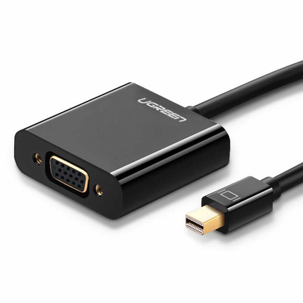 Адаптор за видео UGREEN, MiniDisplayPort - VGA, 1080P, Черен