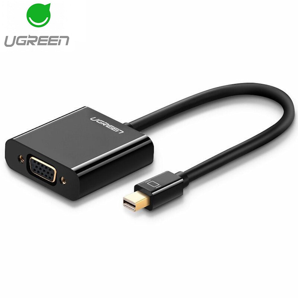 Адаптор за видео UGREEN, MiniDisplayPort - VGA, 1080P, Черен