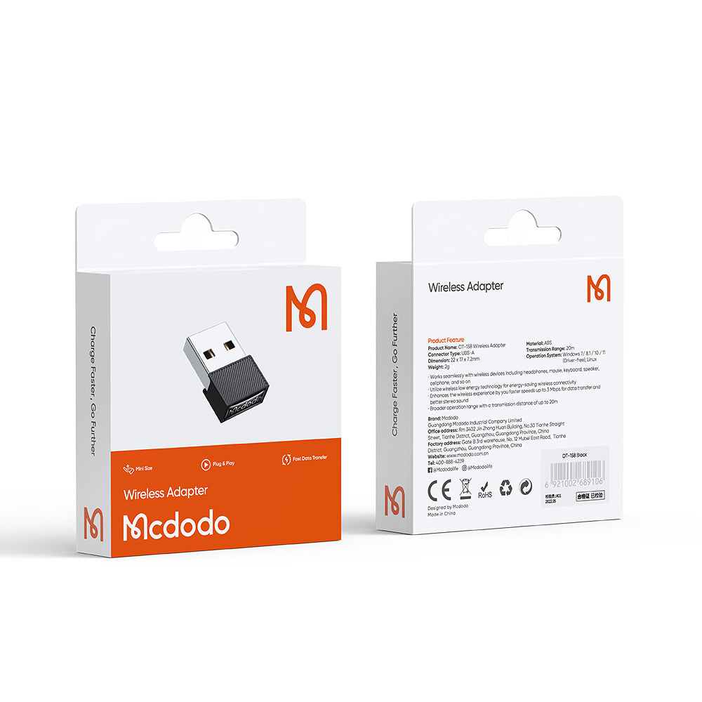 Безжичен адаптер McDodo OT-1580, Черен