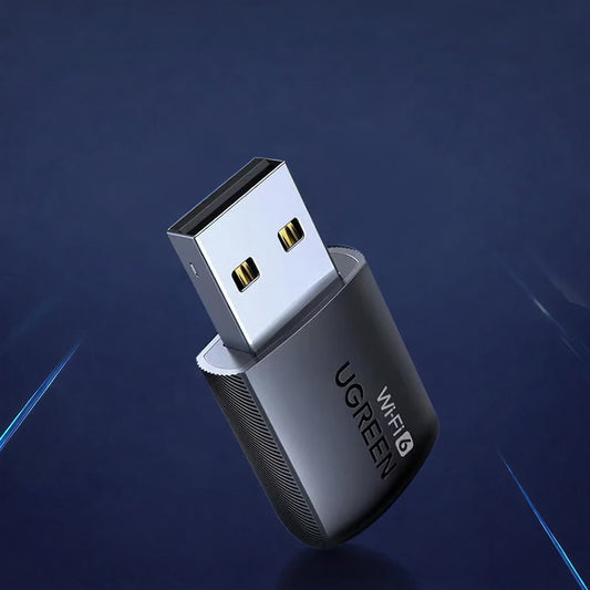 Безжичен адаптер UGREEN CM762 (35264), Dual Band, Wi-Fi 6, 600Mbps, Черен