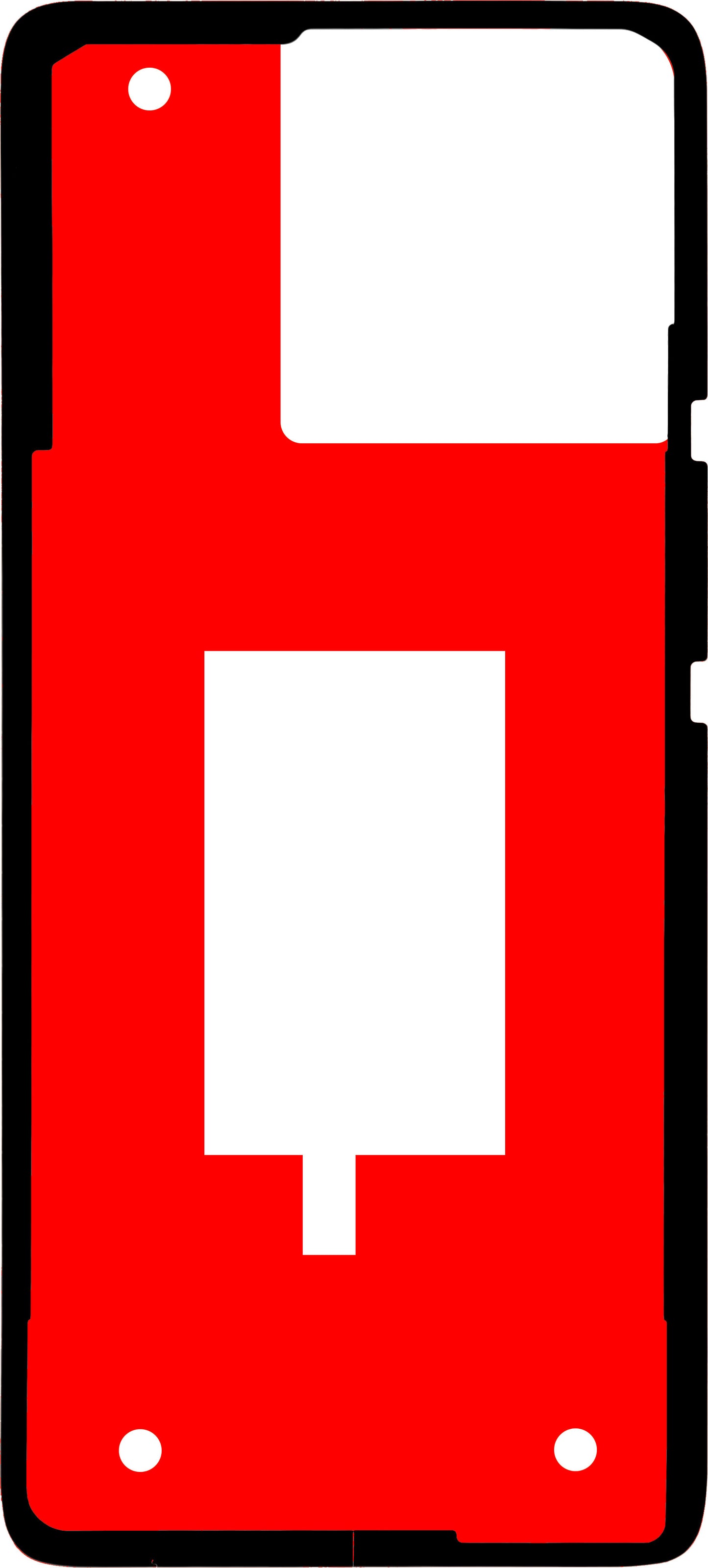 Лепило за заден капак на батерия Motorola Edge 40, Материал PMMA, Service Pack 5D78C22707