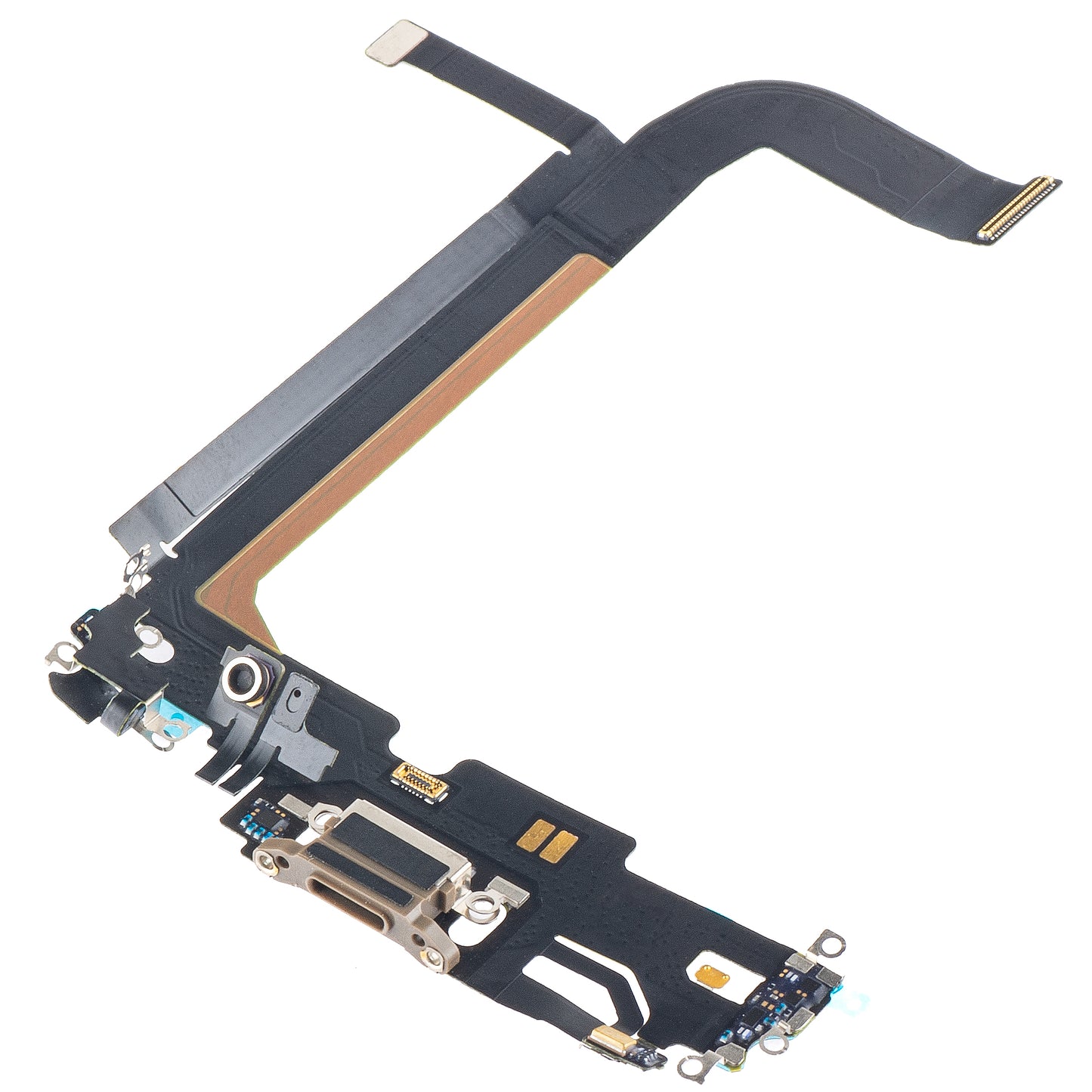 Apple iPhone 13 Pro Max Microphone Charging Connector Band - Apple iPhone 13 Pro Max, Gold