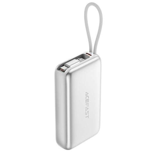 Външна батерия Acefast M32, 10000mAh, 35W, PD, 2 x USB-C, Сребриста