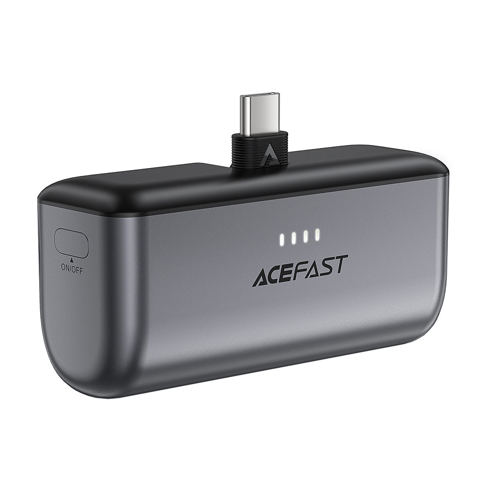 Външна батерия Acefast M9, 5000mAh, 20W, PD, 2 x USB-C, Черна