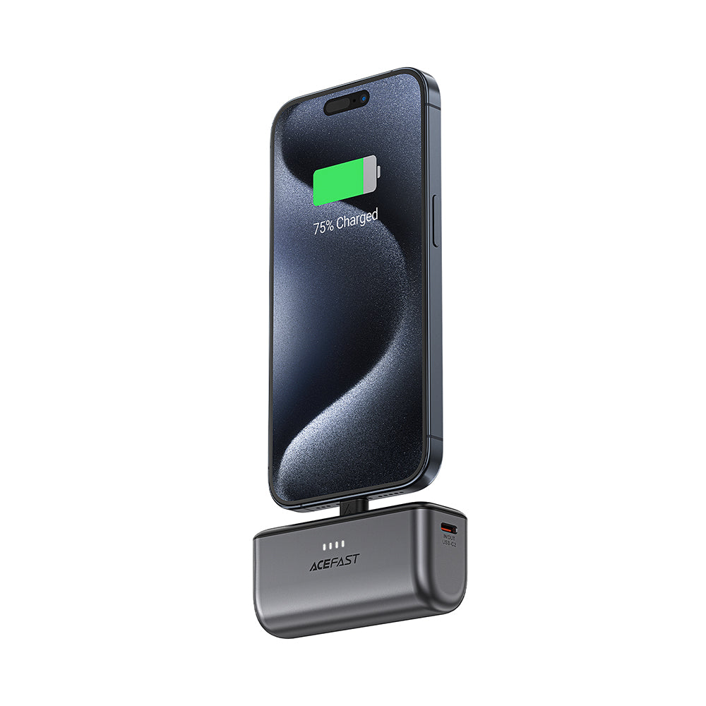 Външна батерия Acefast M9, 5000mAh, 20W, PD, 2 x USB-C, Черна