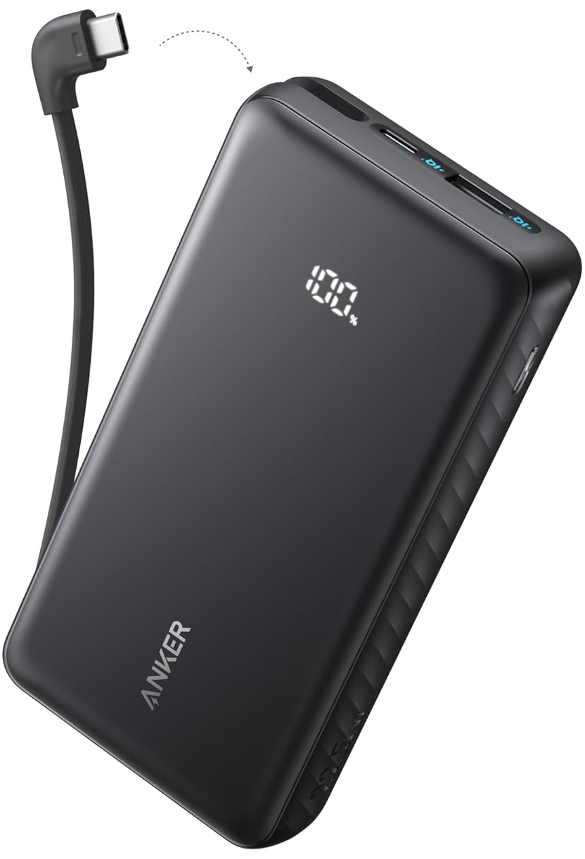 Външна батерия Anker Zolo, 10000mAh, 22.5W, QC + PD, 1 x USB-A - 2 x USB-C, Черна A110DH11