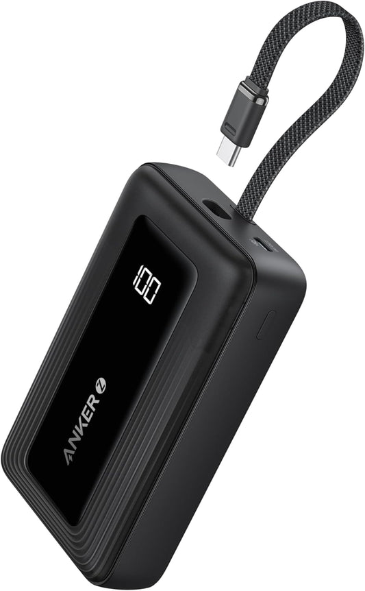 Външна батерия Anker Zolo, 20000mAh, 30W, QC + PD, 1 x USB-A - 2 x USB-C, Черна A1689011