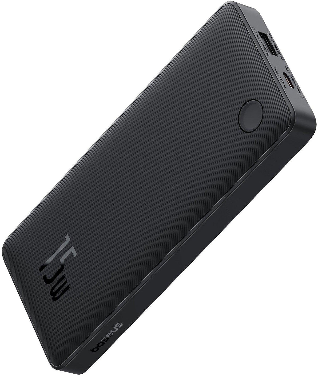 Външна батерия Baseus Airpow Lite, 10000mAh, 15W, 1 x USB-A - 1 x USB-C, черна P10067500123-00