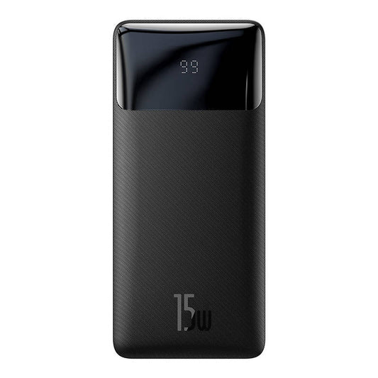 Външна батерия Baseus Bipow, 30000mAh, 15W, 1 x USB-C - 2 x USB-A, черна PPBD05050201