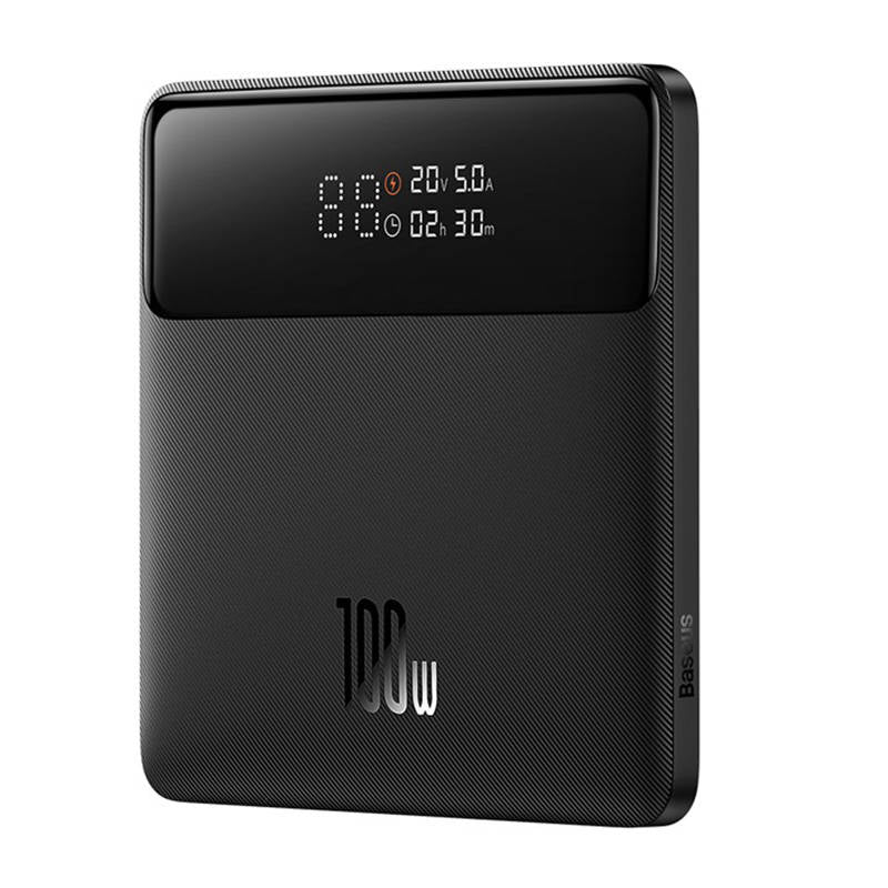 Външна батерия Baseus Blade HD, 20000mAh, 100W, QC + PD, 2 x USB-A - 2 x USB-C, Черна PPBL000301