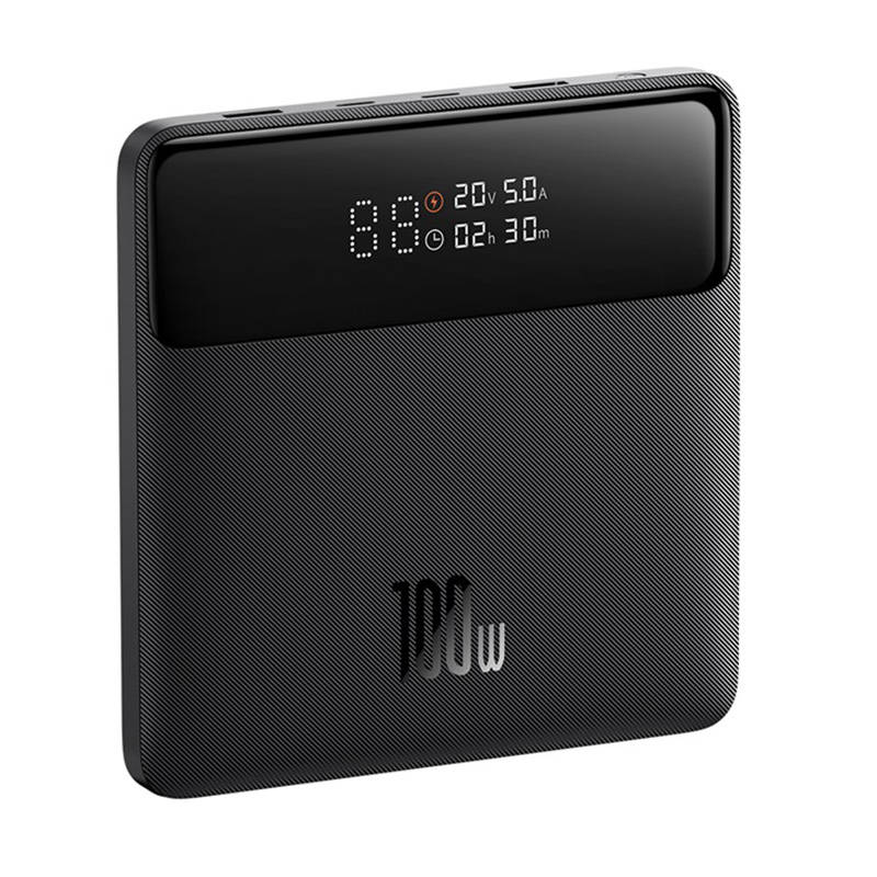 Външна батерия Baseus Blade HD, 20000mAh, 100W, QC + PD, 2 x USB-A - 2 x USB-C, Черна PPBL000301