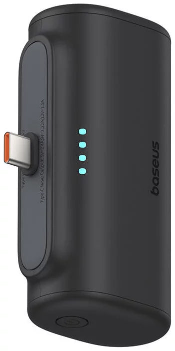Външна батерия Baseus Compact, 5000mAh, 20W, PD, 2 x USB-C, Черна P10068306113-00