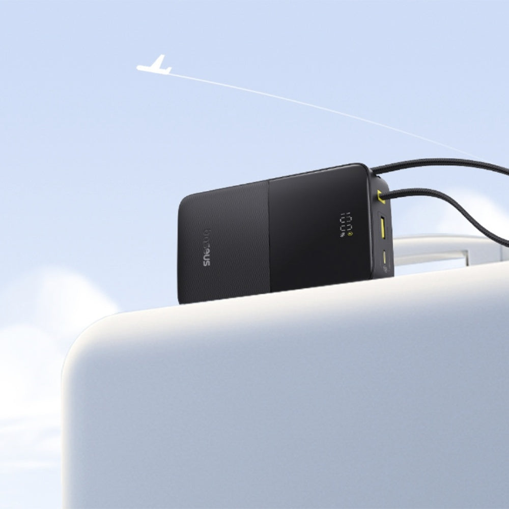 Външна батерия Baseus EnerFill Bipow2 Pro, 20000mAh, 22.5W, QC + PD, 1 x USB-A - 2 x USB-C, Черна E0027701