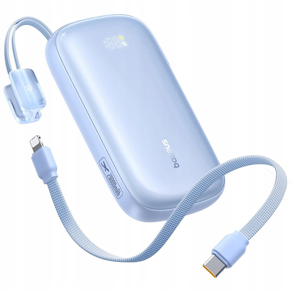 Външна батерия Baseus EnerFill FC21 Qpow 3 Ultra, 10000mAh, 22.5W, QC + PD, 1 x USB-A - 1 x USB-C, Синя E0027L03
