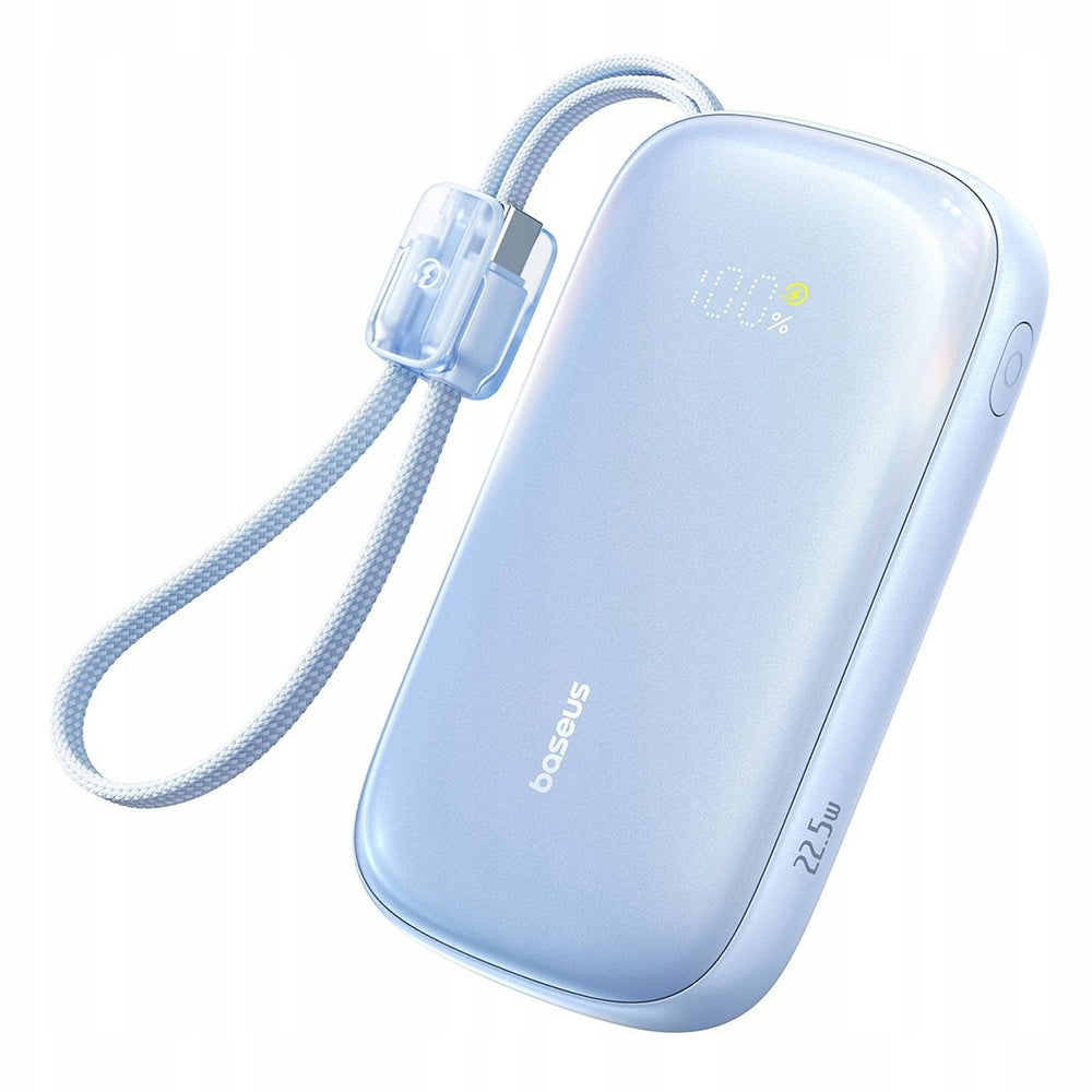 Външна батерия Baseus EnerFill FC21 Qpow 3 Ultra, 10000mAh, 22.5W, QC + PD, 1 x USB-A - 1 x USB-C, Синя E0027L03