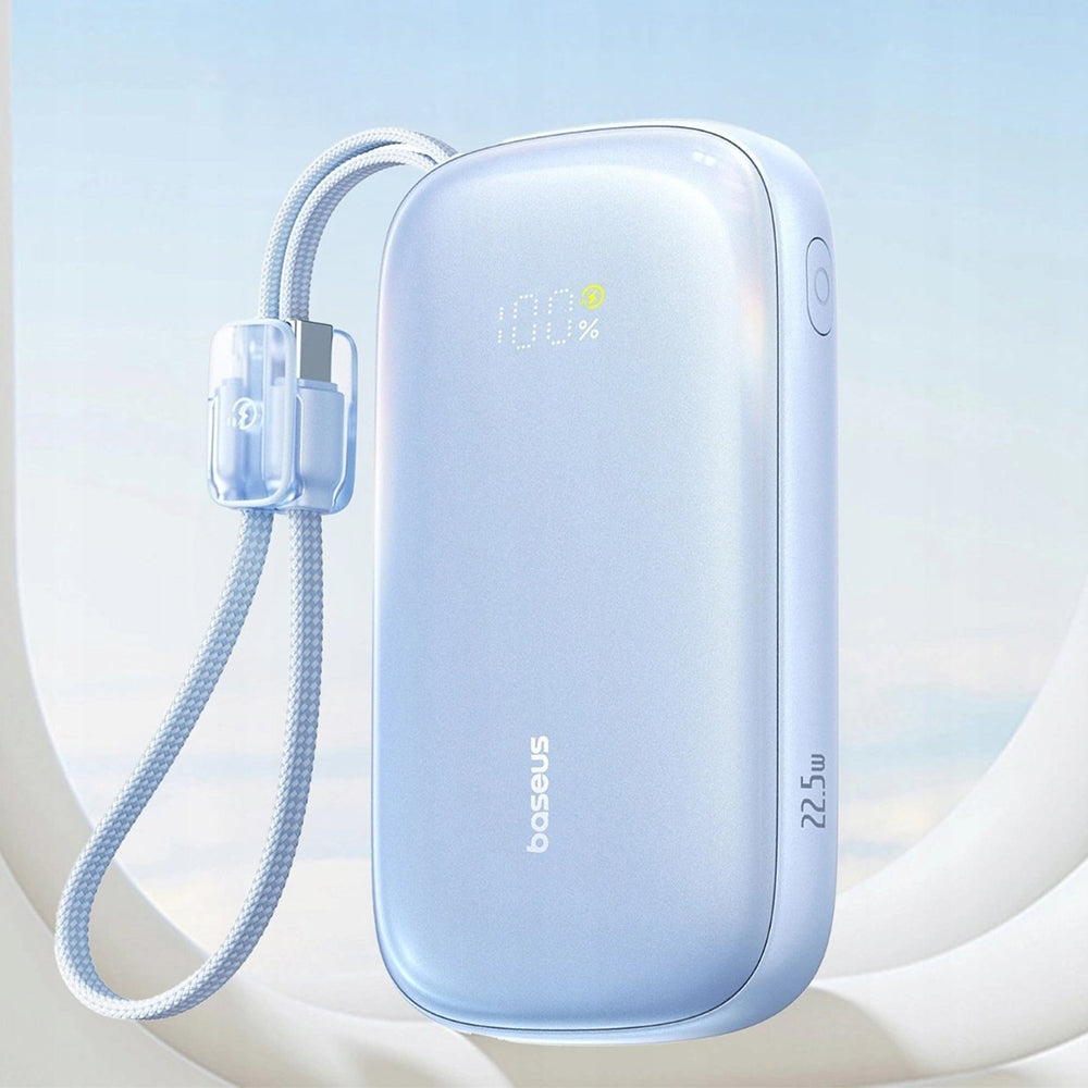 Външна батерия Baseus EnerFill FC21 Qpow 3 Ultra, 10000mAh, 22.5W, QC + PD, 1 x USB-A - 1 x USB-C, Синя E0027L03