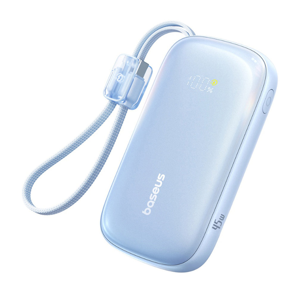 Външна батерия Baseus EnerFill FC21 Qpow 3 Ultra, 10000mAh, 45W, QC + PD, 1 x USB-A - 1 x USB-C, Синя E0027Q03