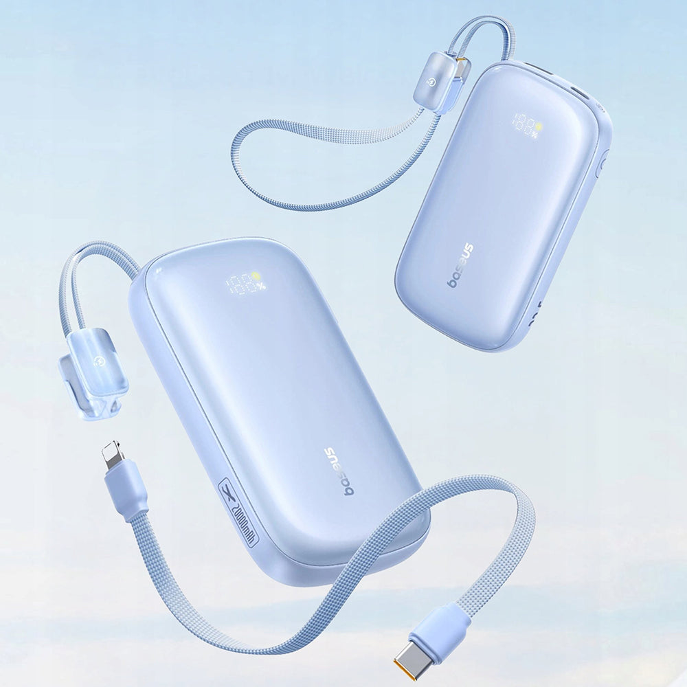 Външна батерия Baseus EnerFill FC21 Qpow 3 Ultra, 10000mAh, 45W, QC + PD, 1 x USB-A - 1 x USB-C, Синя E0027Q03