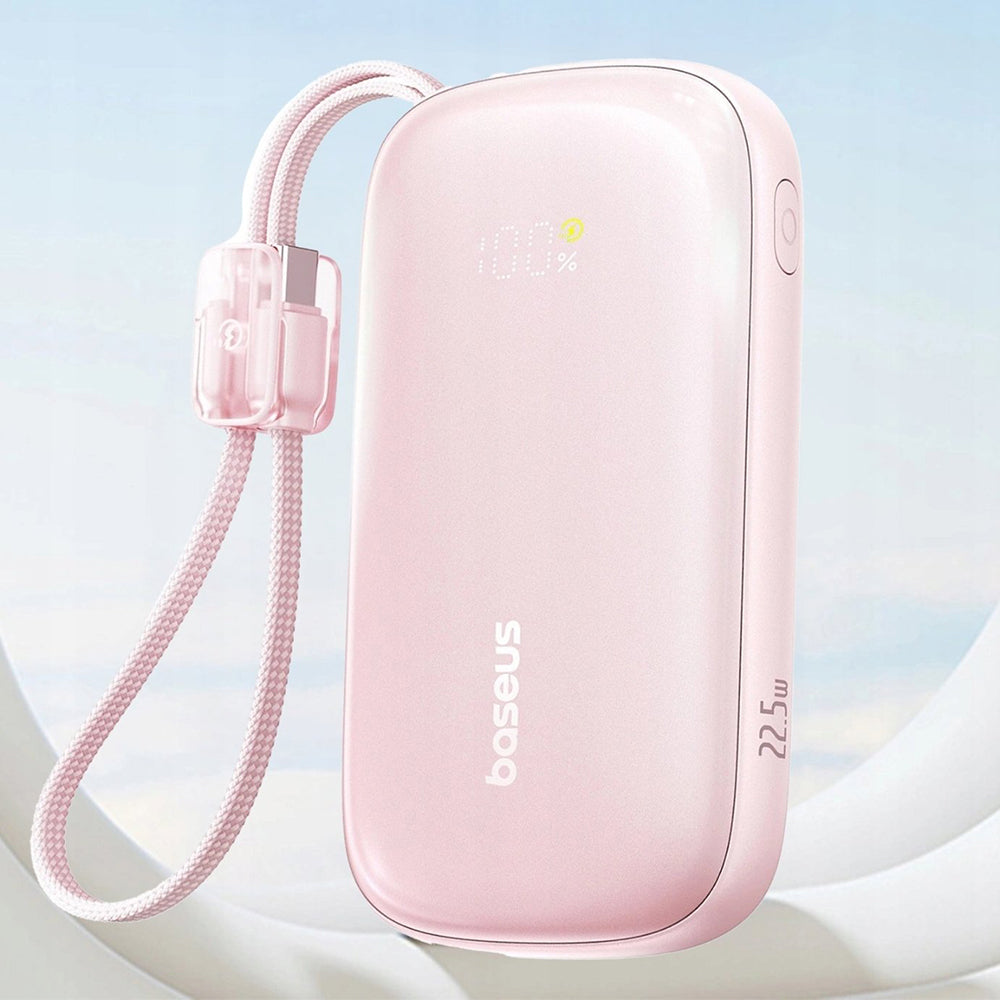 Външна батерия Baseus EnerFill FC21 Qpow 3 Ultra, 10000mAh, 45W, QC + PD, 1 x USB-A - 1 x USB-C, Розов E0027Q02