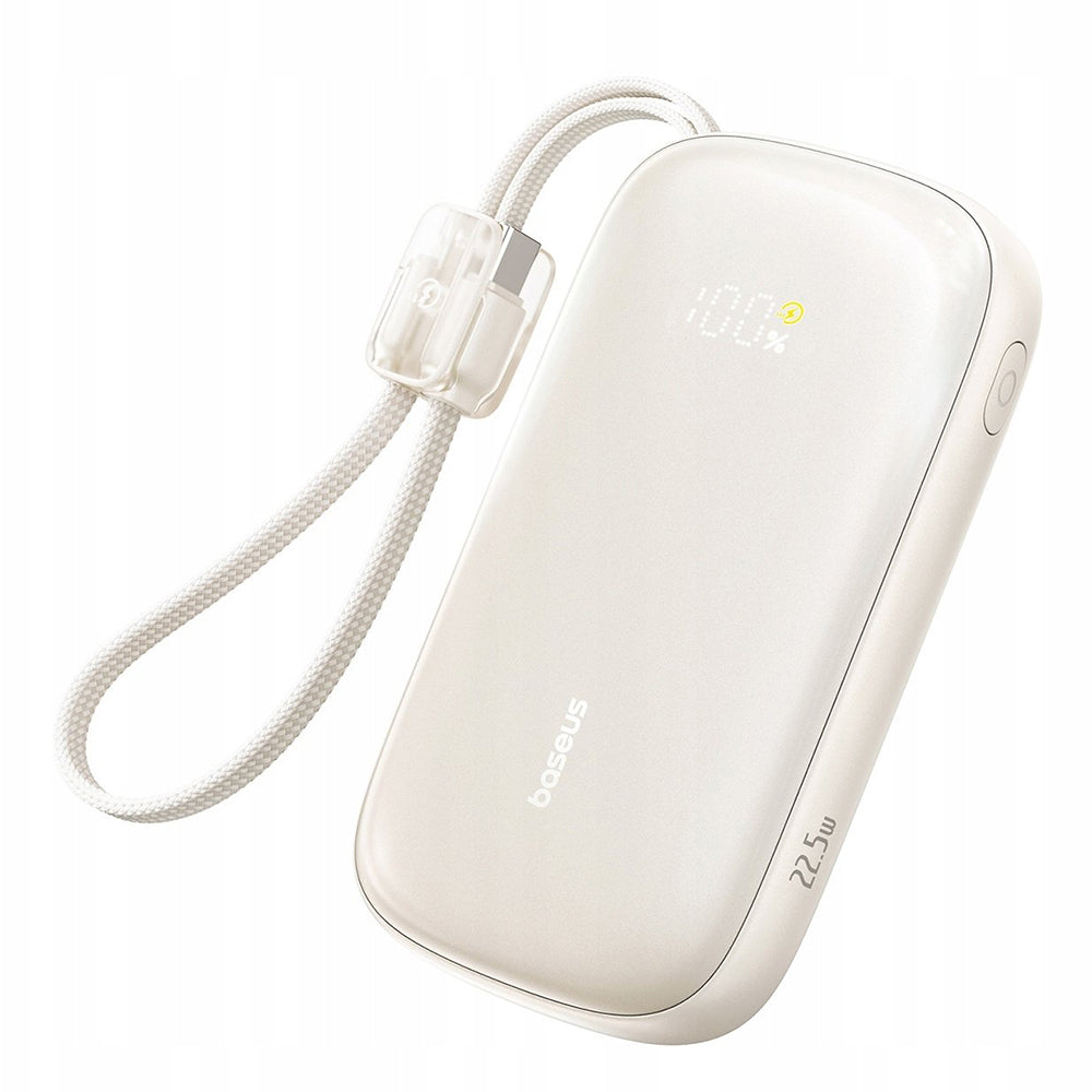 Външна батерия Baseus EnerFill FC21 Qpow 3 Ultra, 20000mAh, 22.5W, QC + PD, 1 x USB-A - 1 x USB-C, Бежов E0027M01