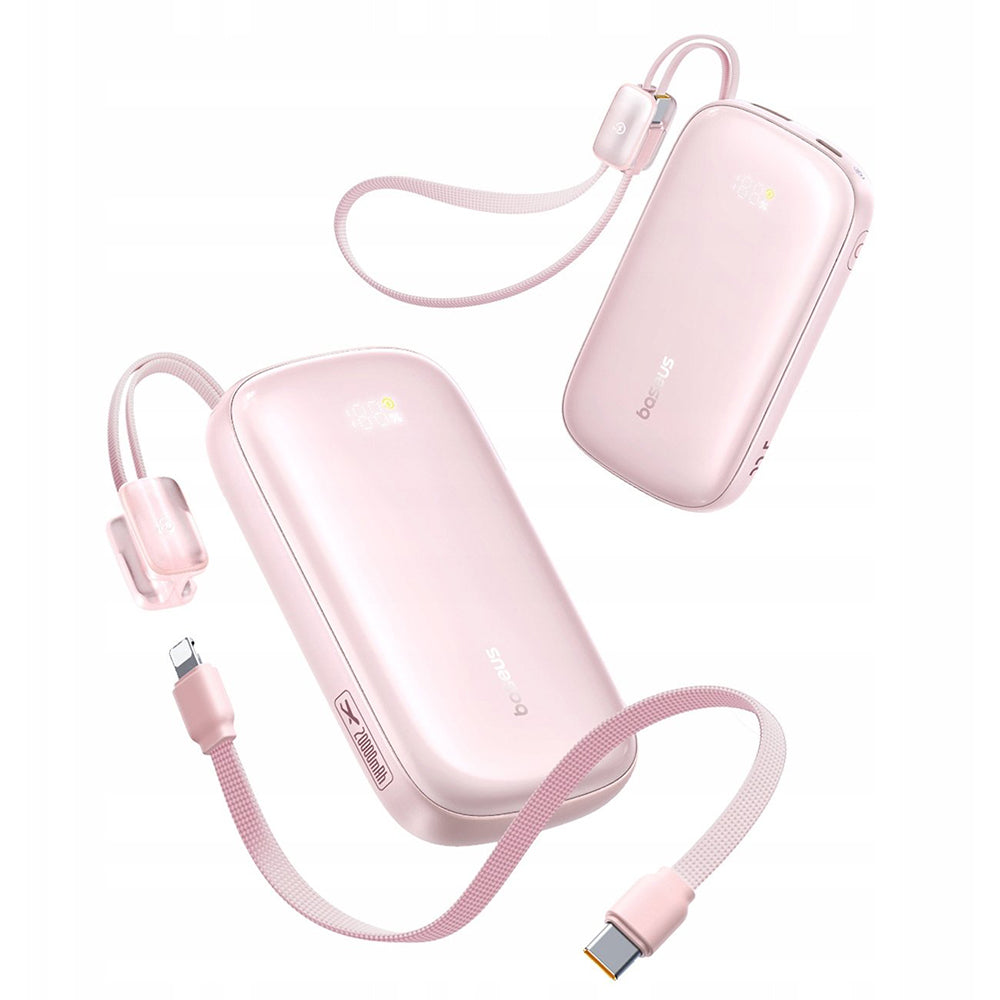 Външна батерия Baseus EnerFill FC21 Qpow 3 Ultra, 20000mAh, 22.5W, QC + PD, 1 x USB-A - 1 x USB-C, Розов E0027M02