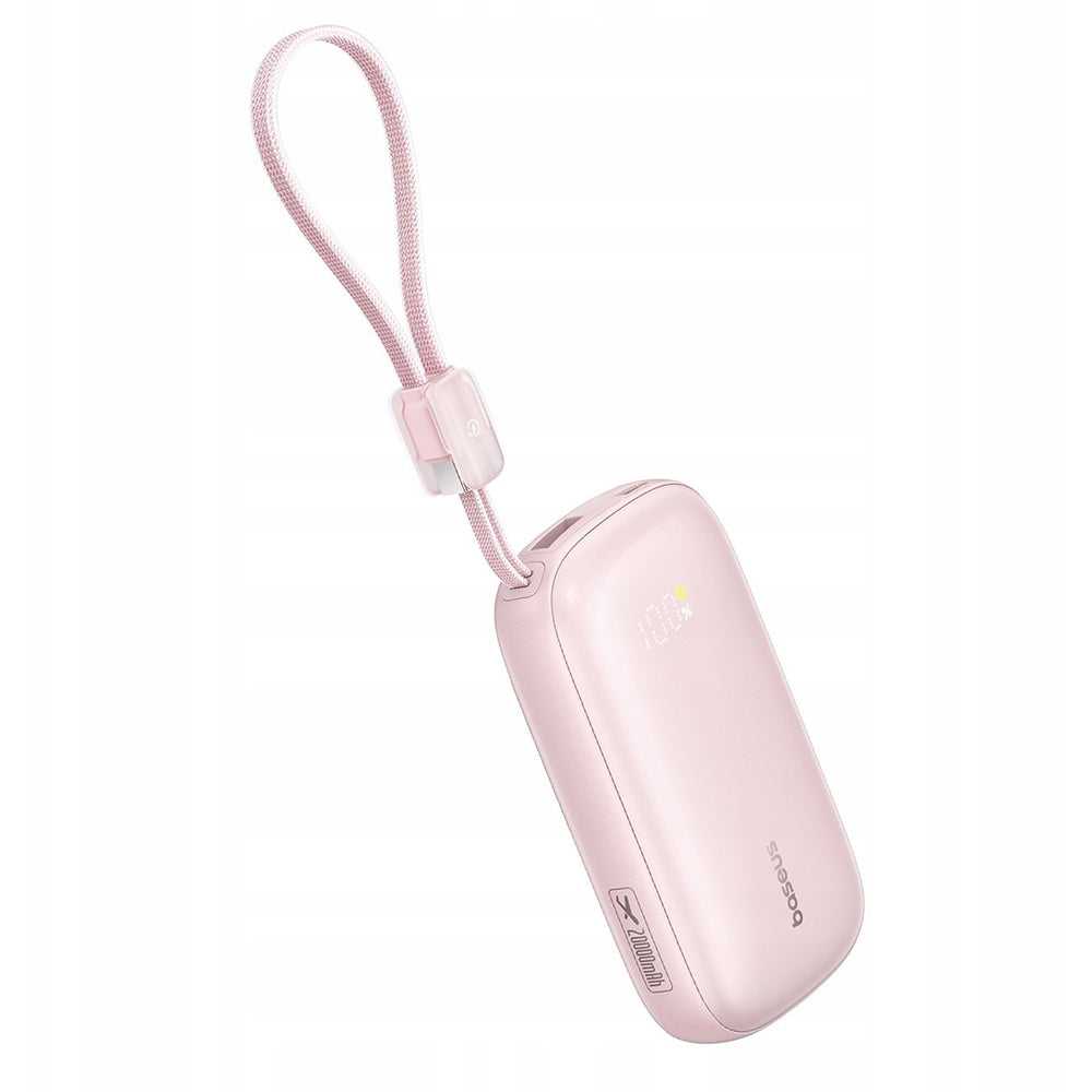 Външна батерия Baseus EnerFill FC21 Qpow 3 Ultra, 20000mAh, 22.5W, QC + PD, 1 x USB-A - 1 x USB-C, Розов E0027M02