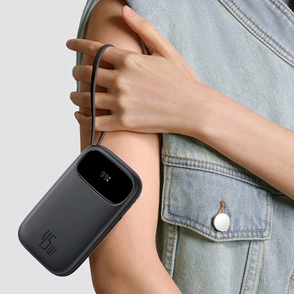 Външна батерия Baseus EnerFill FC31 Qpow 3, 20000mAh, 45W, QC + PD, 1 x Lightning - 1 x USB-A - 2 x USB-C, Синя E0028D03