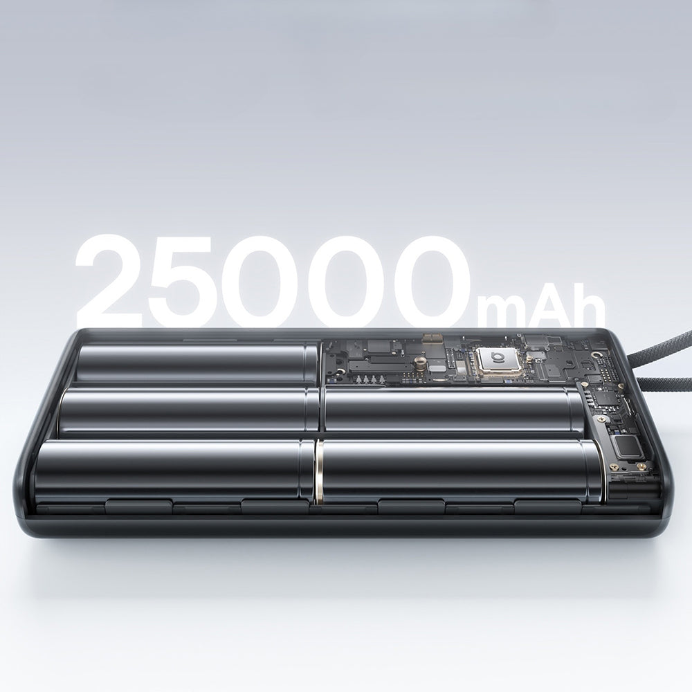 Външна батерия Baseus EnerFill FC41, 25000mAh, 145W, QC + PD, 1 x USB-A - 3 x USB-C, Черна E0028H03
