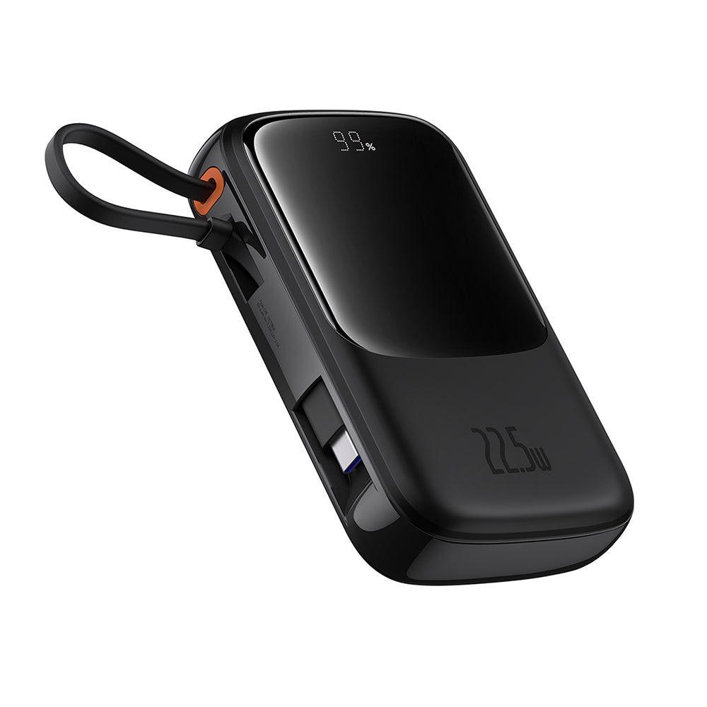 Външна батерия Baseus Qpow Pro+, 10000mAh, 22.5W, QC + PD, 1 x USB-A - 2 x USB-C, Черна P10067101113-00
