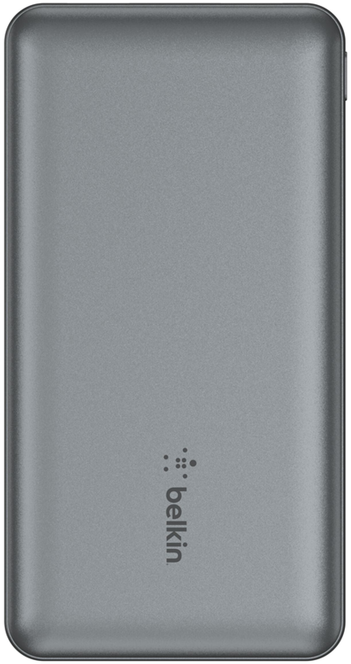 Външна батерия Belkin BoostCharge, 10000mAh, 15W, 1 x USB-C - 2 x USB-A, Сива BPB011btGY