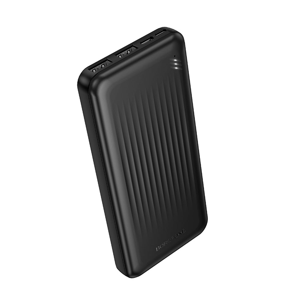 Външна батерия Borofone BJ78 Clever, 10000mAh, 10W, 2 x USB-A, Черна