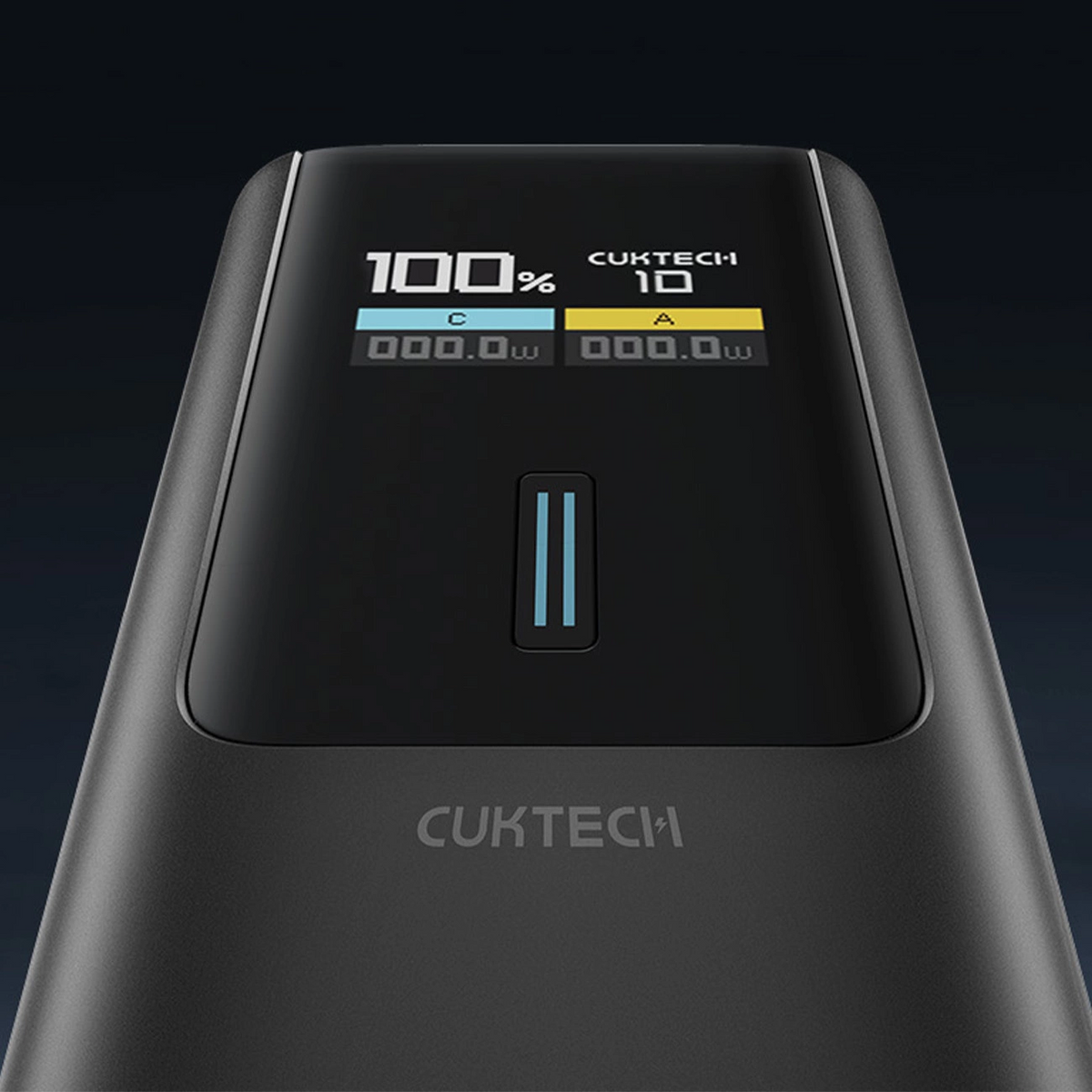 Външна батерия Cuktech, 10000mAh, 150W, QC + PD, 1 x USB-A - 1 x USB-C, Черна CKPB100PGLBL