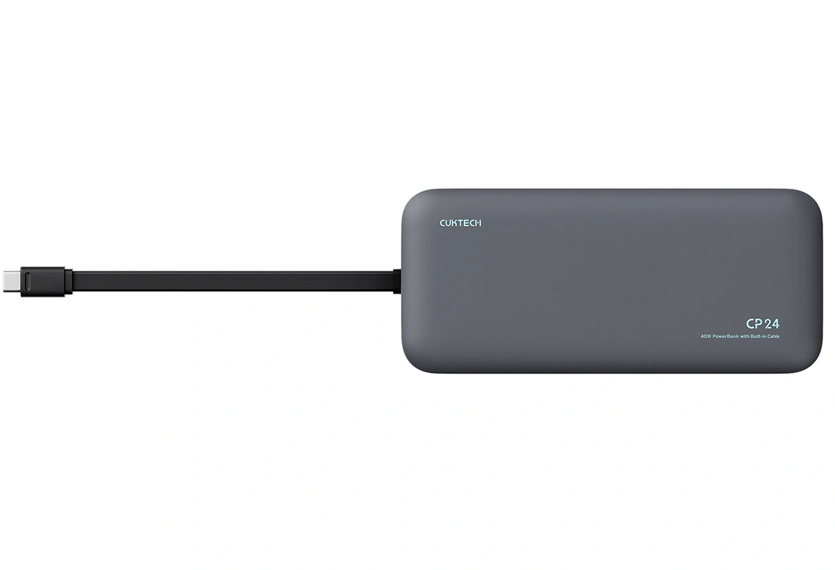 Външна батерия Cuktech LPB200N, 20000mAh, 40W, QC + PD, 1 x USB-A - 2 x USB-C, Черна CUKL200NMXGR