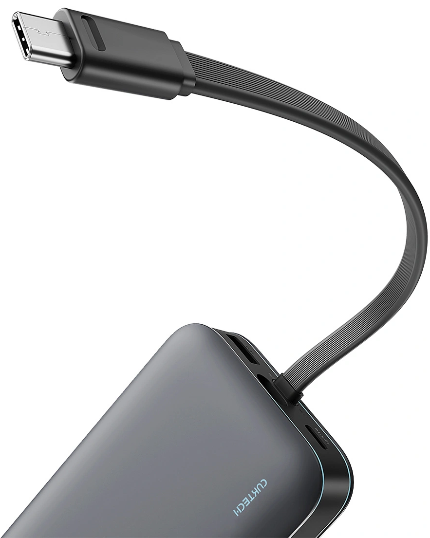 Външна батерия Cuktech LPB200N, 20000mAh, 40W, QC + PD, 1 x USB-A - 2 x USB-C, Черна CUKL200NMXGR