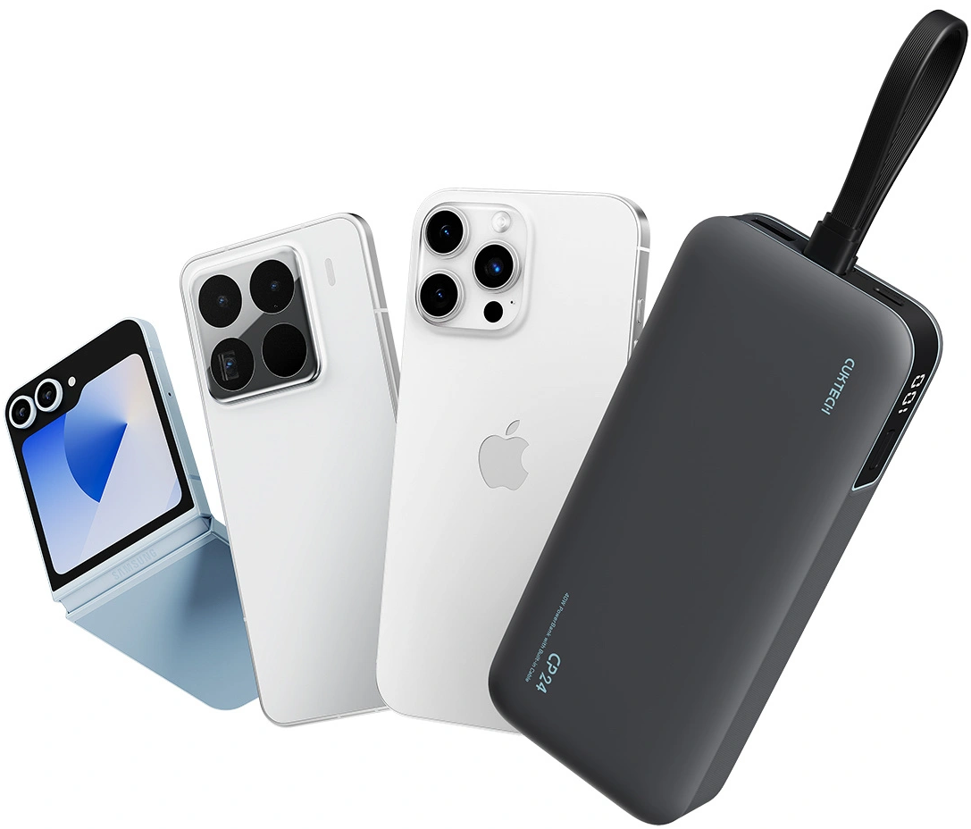 Външна батерия Cuktech LPB200N, 20000mAh, 40W, QC + PD, 1 x USB-A - 2 x USB-C, Черна CUKL200NMXGR
