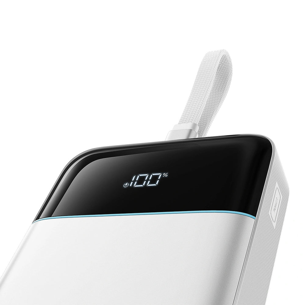 Външна батерия Cuktech LPB252N, 25000 mAh, 120 W, QC + PD, 1 x USB-A – 2 x USB-C, бяла