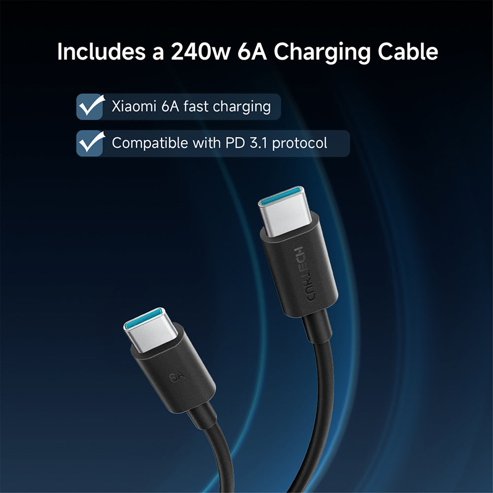 Външна батерия Cuktech PB150P, 15000mAh, 120W, QC + PD, 1 x USB-A - 2 x USB-C, Сив CKPB150POSGR