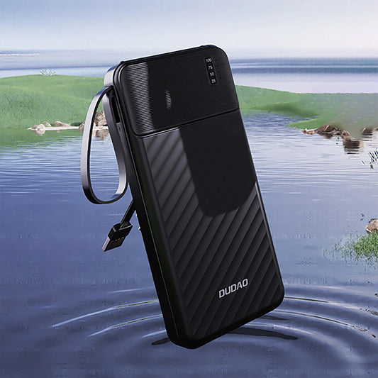 Външна батерия Dudao K11 Pro, 20000mAh, 10W, 1 x Lightning - 1 x microUSB - 1 x USB-A - 1 x USB-C, Черна