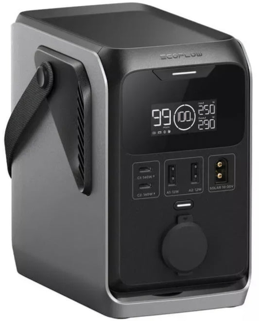 Външна батерия EcoFlow Trail 300, 90000mAh, 300W, PD, 1 x Разклонител за запалка - 2 x USB-A - 2 x USB-C, Черна EF-TRAIL300-N