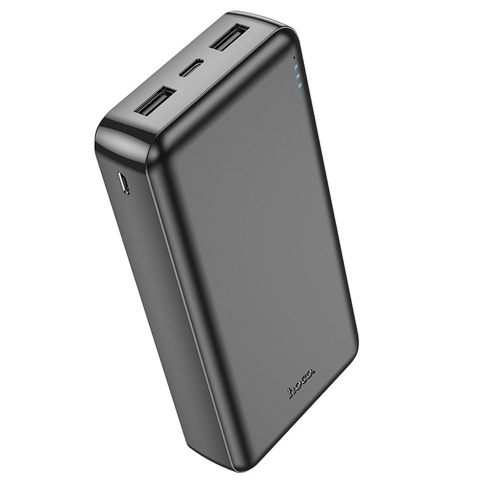 Външна батерия HOCO J100A, 20000mAh, 10W, 2 x USB-A, Черна