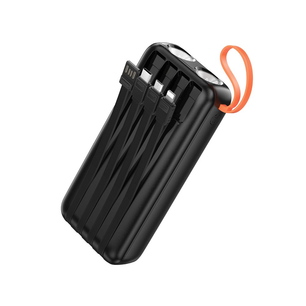 Външна батерия HOCO J151A, 20000mAh, 10W, 1 x Lightning - 1 x microUSB - 1 x USB-A - 1 x USB-C, Черна