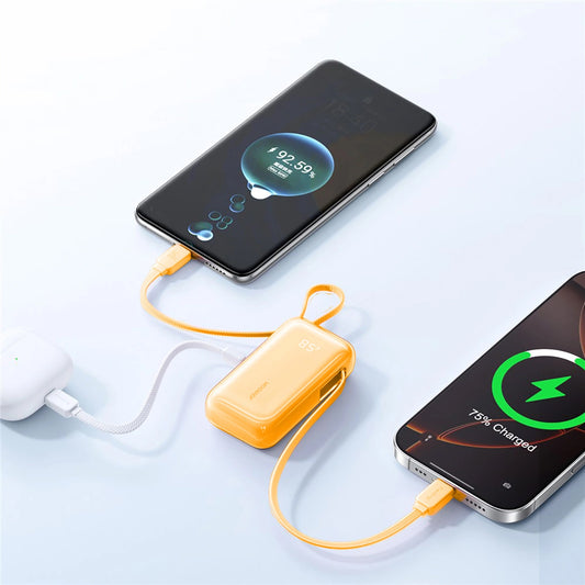 Външна батерия Joyroom JR-PR2, 10000mAh, 35W, PD, 3 x USB-C, Оранжева