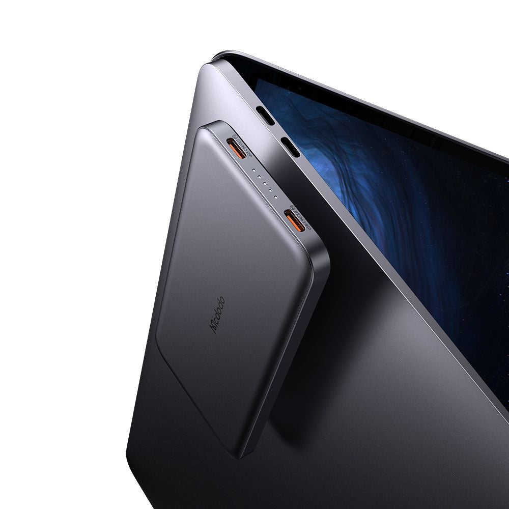 Външна батерия Wireless McDodo MC-3781 Meta, 10000mAh, 20W, PD + FQI, 1 x QI - 2 x USB-C, Черна