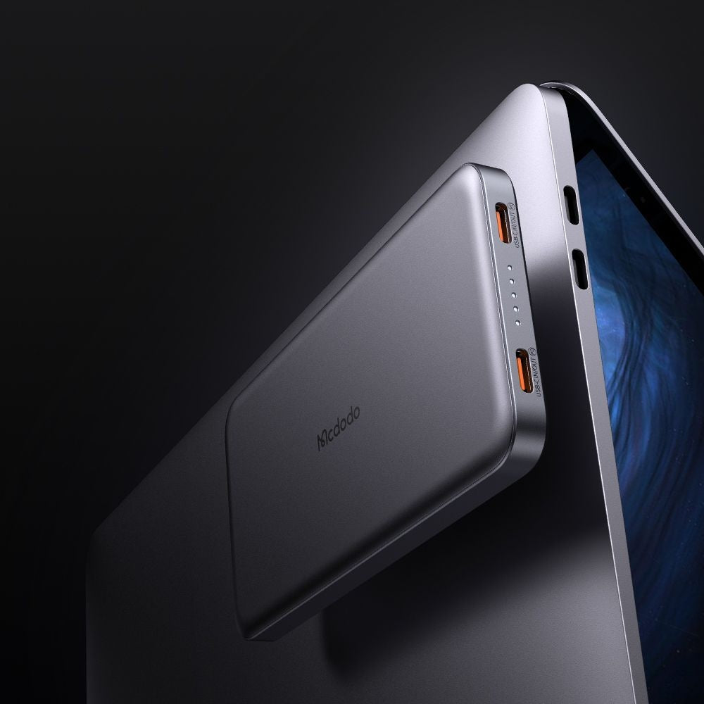 Външна батерия Wireless McDodo MC-3781 Meta, 10000mAh, 20W, PD + FQI, 1 x QI - 2 x USB-C, Черна