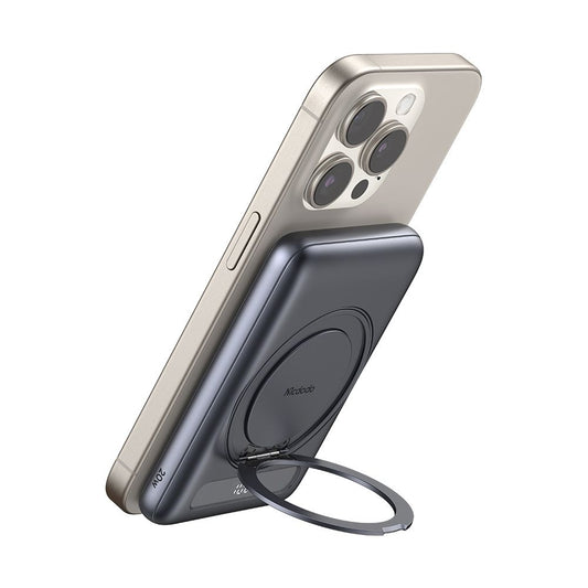 Външна батерия Wireless McDodo MC-8361 Meta, 5000mAh, 20W, PD + FQI, 1 x QI - 1 x USB-C, Сив