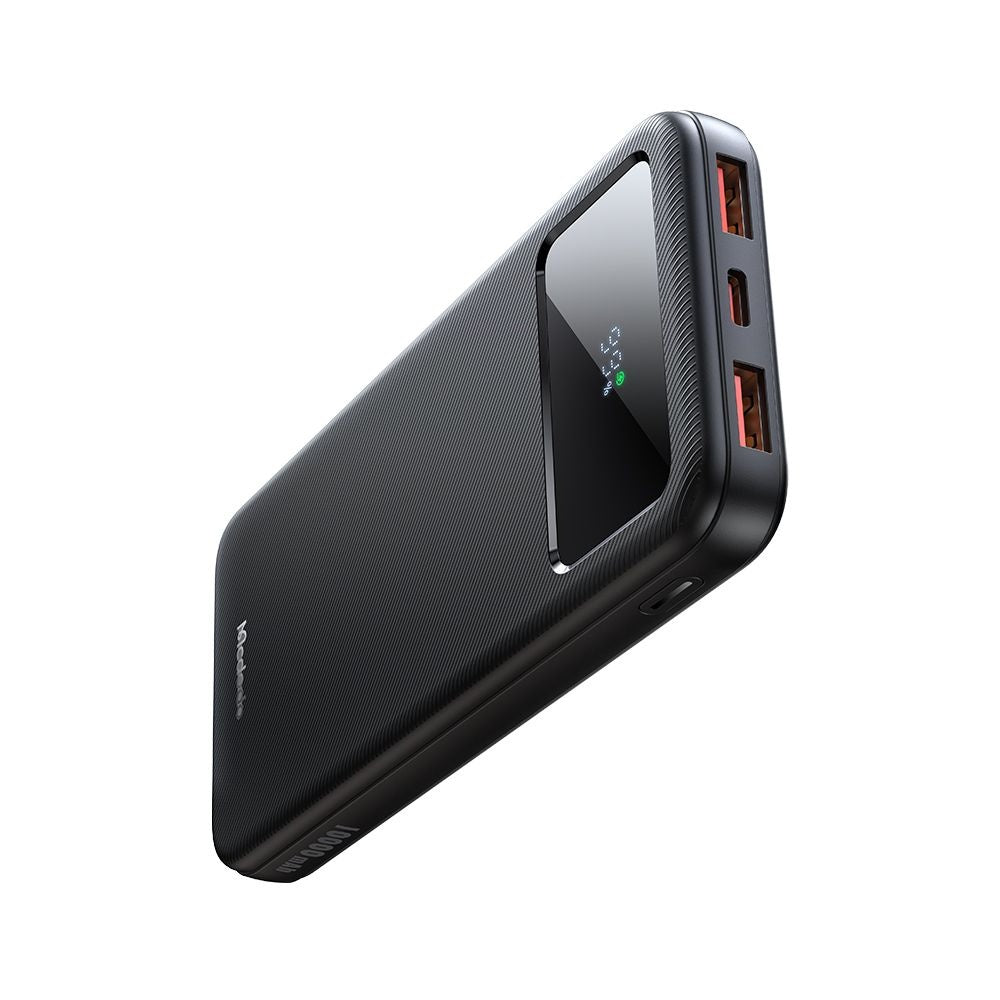 Външна батерия McDodo MC-4220, 10000mAh, 22.5W, QC + PD, 2 x USB-A - 1 x USB-C, Черна