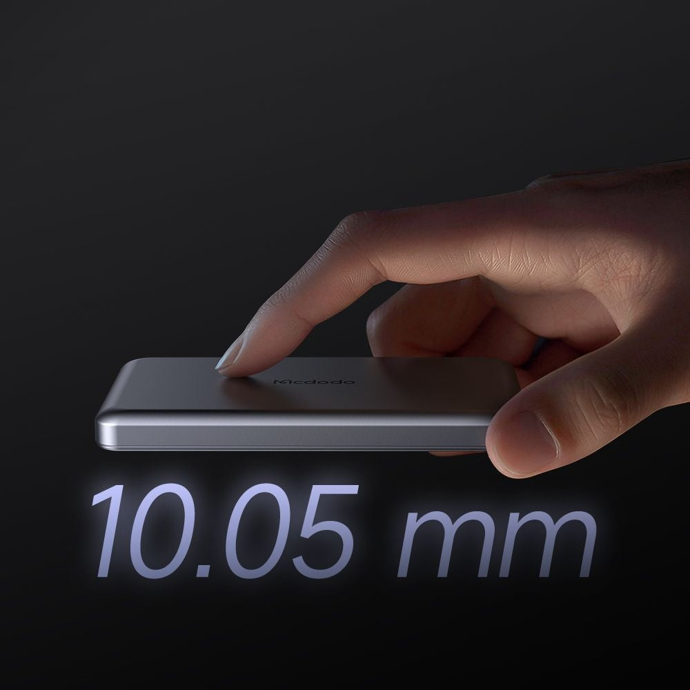Външна безжична батерия McDodo MC-4641 Meta, 5000mAh, 20W, PD + FQI, 1 x QI - 1 x USB-C, Черна