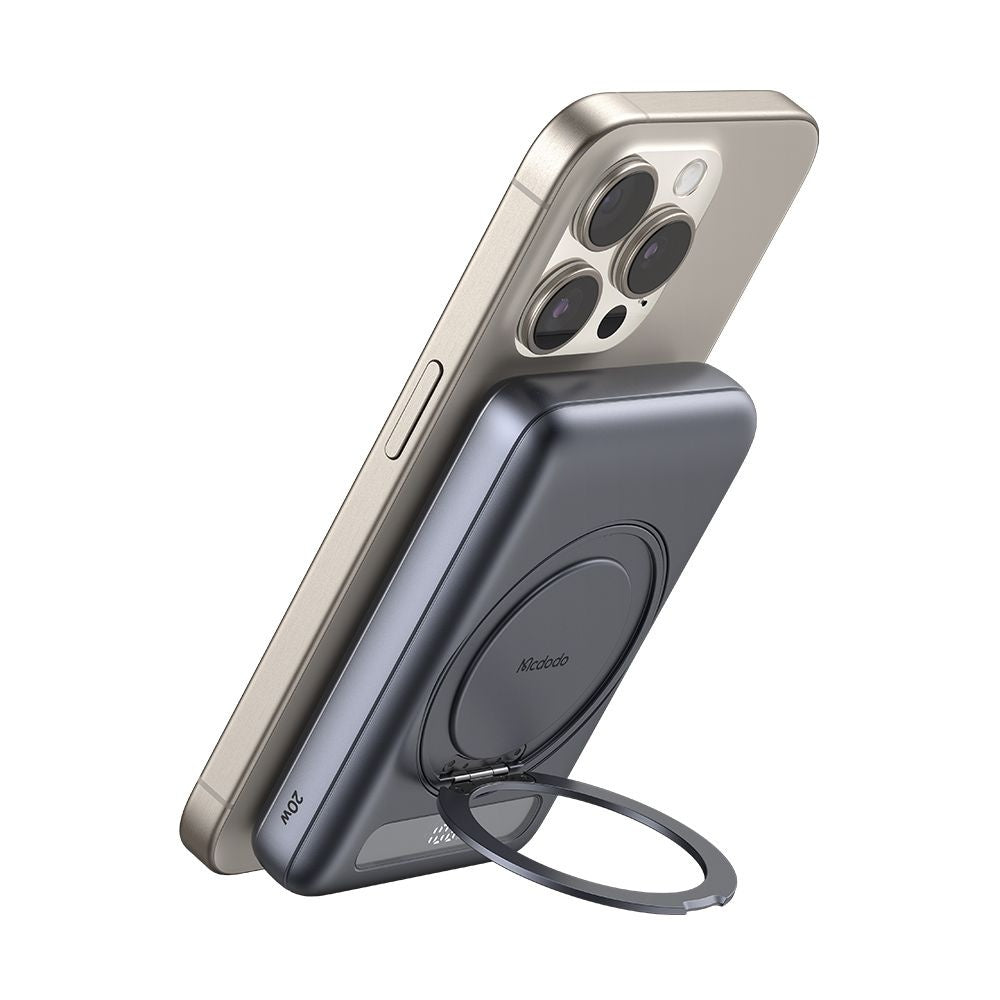 Външна батерия Wireless McDodo MC-8371 Meta, 10000mAh, 20W, PD + FQI, 1 x QI - 1 x USB-C, Сив